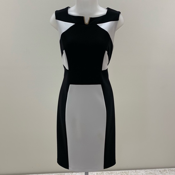 NWT Joseph Ribkoff Professional Dress Gold Detail